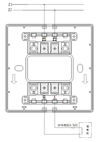 四川海灣GST-LD-8300B輸入模塊常閉無源觸點接線圖