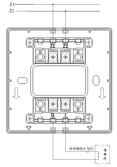 四川四川海灣消防GST-LD-8300B輸入模塊常閉無源觸點(diǎn)接線圖